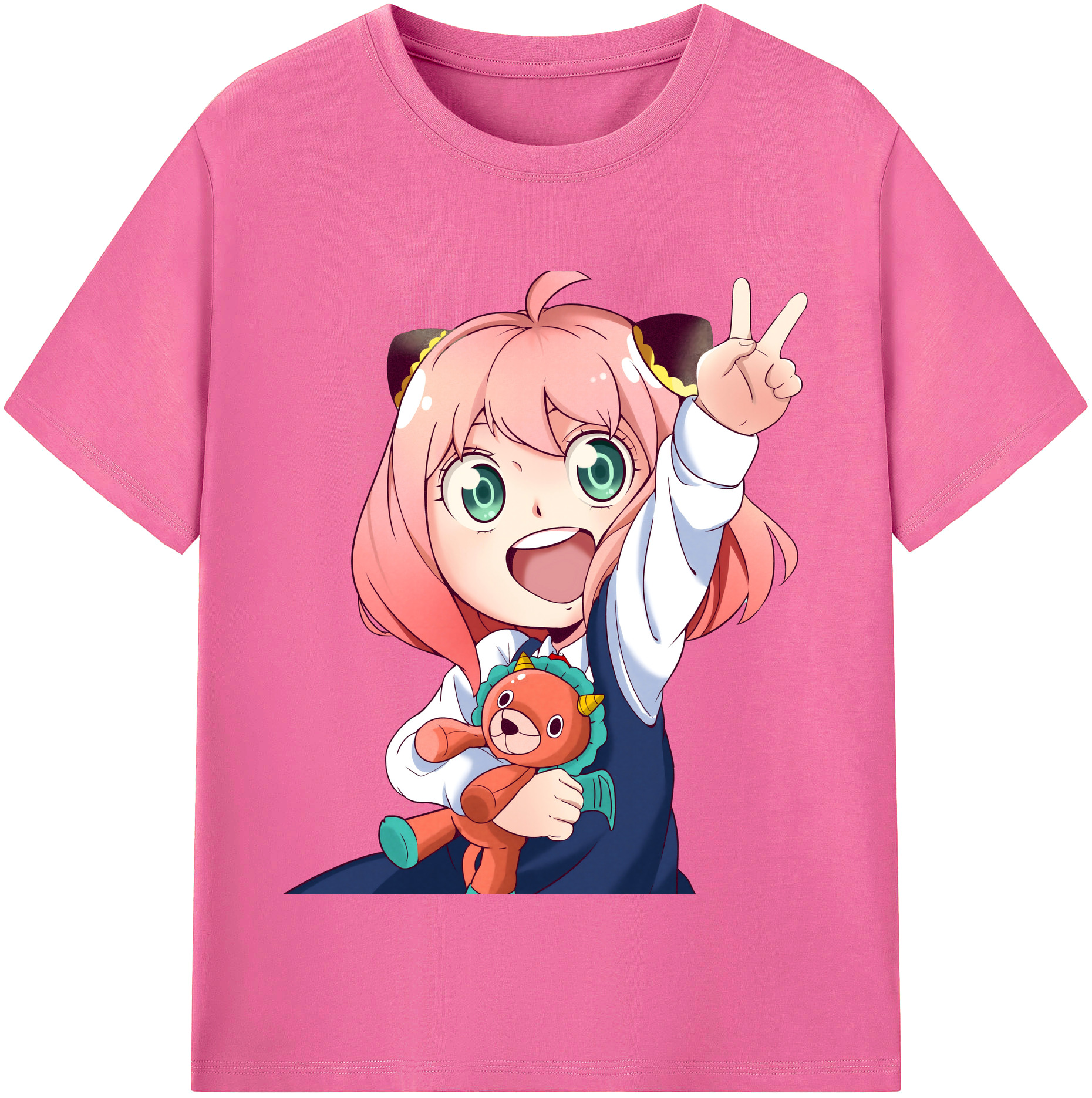 （画像用） SPY×FAMILY间谍家家酒 レディースカジュアルプリントTシャツ（綿100％）